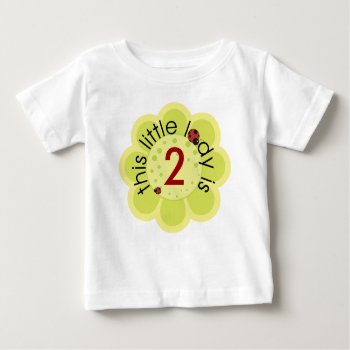 This Little Lady Is... Baby T-shirt by BarbaraNeelyDesigns at Zazzle