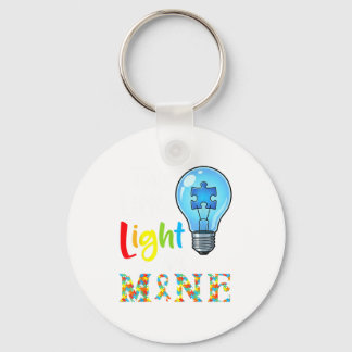 This Little Light Of Mine Autism Awareness Support Keychain
