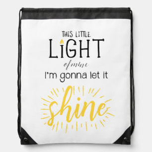 This Little Light of Mine Drawstring Bag