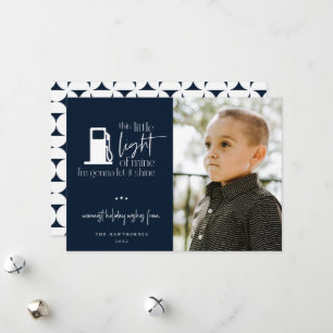This Little Light Of Mine Gas Humor Photo Holiday Card