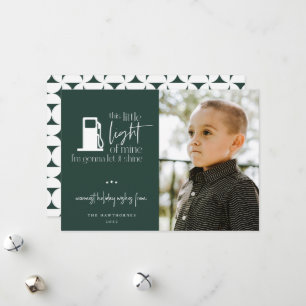 This Little Light Of Mine Gas Humor Photo Holiday Card