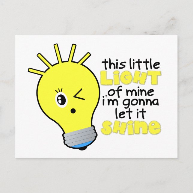This Little Light Of Mine Postcard (Front)