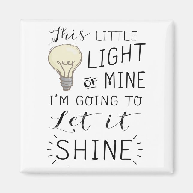 this little light of mine song magnet (Front)