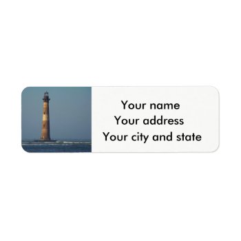 This Little Light On Morris Island Label by forgetmenotphotos at Zazzle
