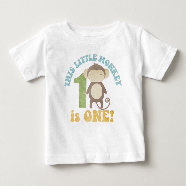 This Little Monkey Baby T-Shirt (Front)