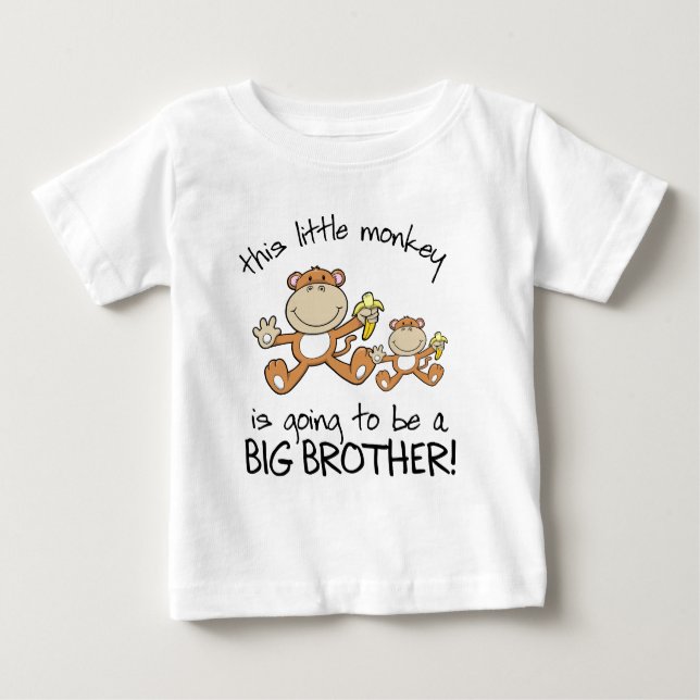 this little monkey big brother baby T-Shirt (Front)