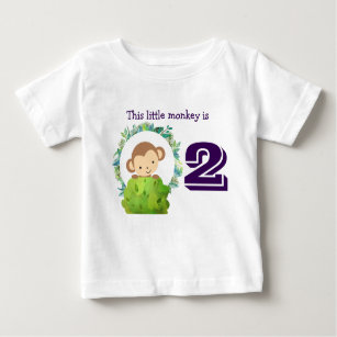 This Little Monkey Cute Safari Birthday Baby T-Shirt