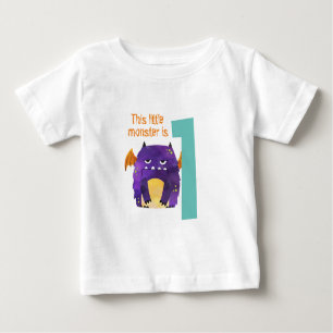 This little monster is One Baby T-Shirt