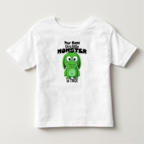 This Little Monster is Two Toddler T_shirt