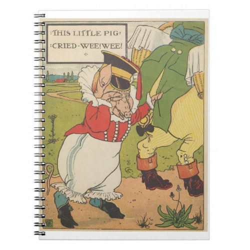  This little pig cried Wee Wee 1879 Notebook