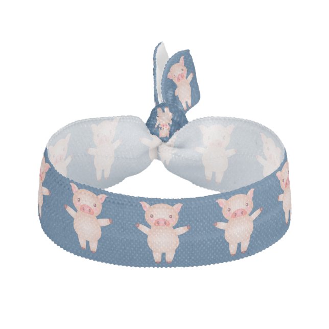 This Little Piggie Cartoon Pig Elastic Hair Tie (Front)