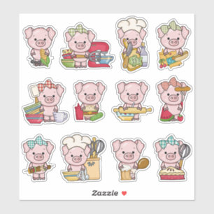 This Little Piggy Loves Baking & BBQ Sticker