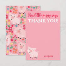 This Little Piggy Says Thank You Farm Animal