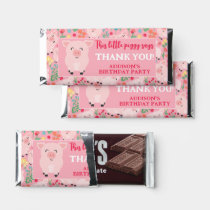 This Little Piggy Says Thank You Floral Farm Girls Hershey Bar Favors