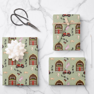 This Little Piggy Wrapping Paper Sheets