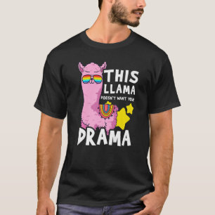 This Llama Has No Time For Your Drama Animal T-Shirt