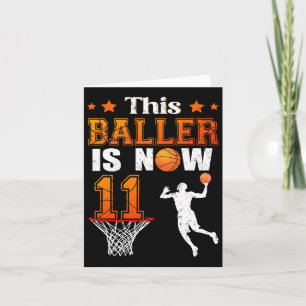 This Ller Is Now 11 Birthday Sketll Theme Bday Par Card