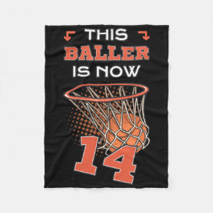 This Ller Is Now 14 Birthday Party Bday Celebratio Fleece Blanket