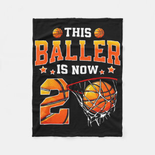 This Ller Is Now 2 Sketll Kids Boys Girls 2nd Birt Fleece Blanket