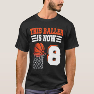 This Ller Is Now 8 Sketll 8th Birthday 8 Years Old T-Shirt