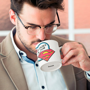 This Looks Like A Job For Superman Two-tone Coffee Mug by superman at Zazzle