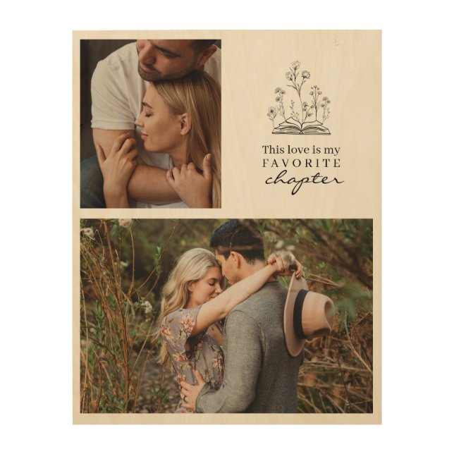 This love, book lovers  wood wall art (Front)