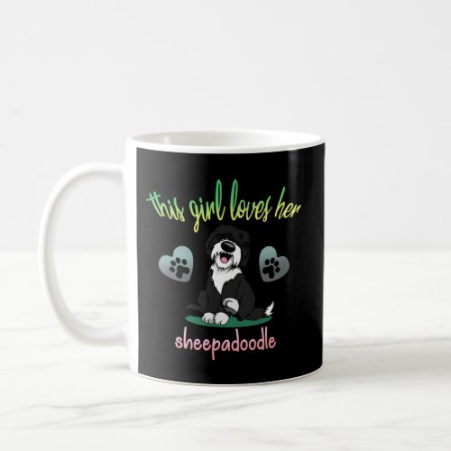 This Loves Her Sheepadoodle Dog Coffee Mug