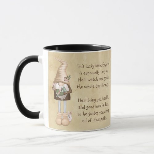  This lucky little Gnome Good luck  Health   Mug