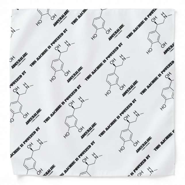 This Machine Is Powered By Adrenaline Chemistry Bandana (Front)