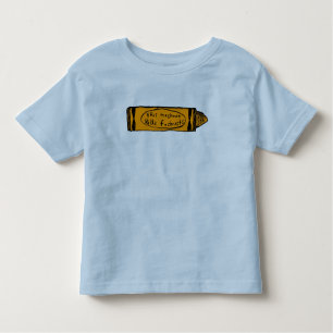 this machine kills fascists (orange crayon) toddler t-shirt