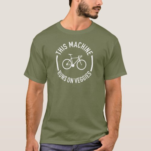 This Machine Runs On Veggies Bicycle T_Shirt