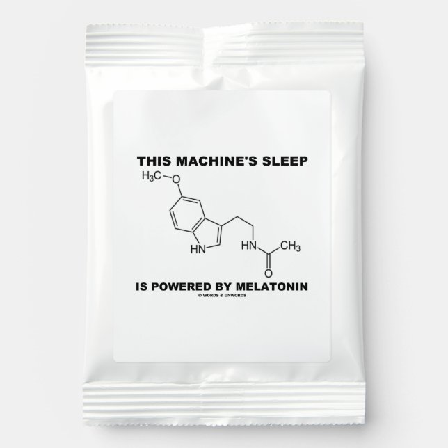 This Machine's Sleep Is Powered By Melatonin Hot Chocolate Drink Mix (Front)