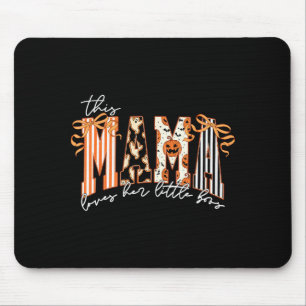 This Mama Loves Her Boos Cute Soky Halloween Mama  Mouse Pad