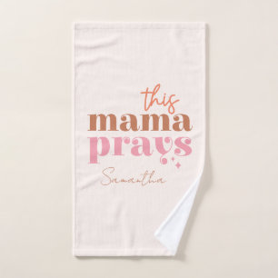 This Mama Prays - Rustic Boho Design Bath Towel Set