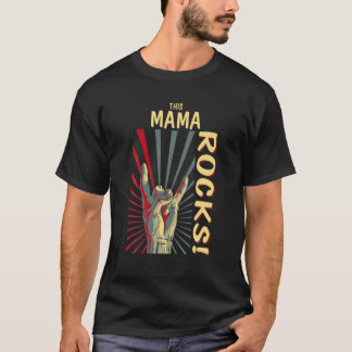 This Mama Rocks Vintage Retro Concert 70S 80S Funn T-Shirt