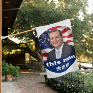 This Man Ate My Son Meme House Flag