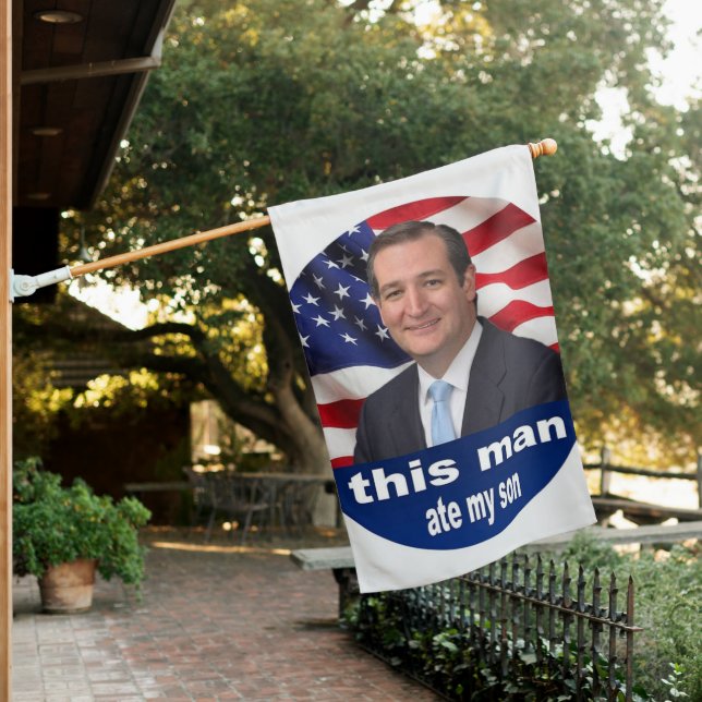 This Man Ate My Son Meme House Flag (In SItu)