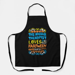 This Massage Therapist Loves 31st Oct Halloween Apron