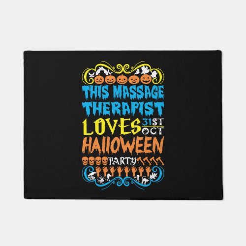 This Massage Therapist Loves 31st Oct Halloween Doormat