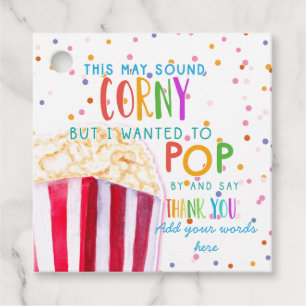 this may sound corny thanks popcorn volunteer favor tags