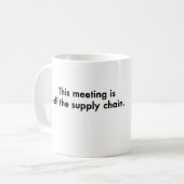 This meeting is off the supply chain coffee mug (Front Left)