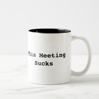 This Meeting Sucks - Unicorn Two-Tone Coffee Mug