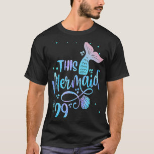 This Mermaid Is 29 Years Old 29th Birthday Little T-Shirt