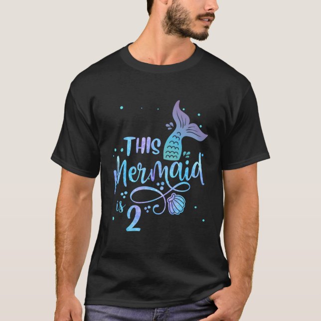 This Mermaid Is 2 2Nd Mermaid T-Shirt (Front)