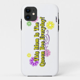 This Mom Is The Queen Bee Everyday Type iPhone 11 Case