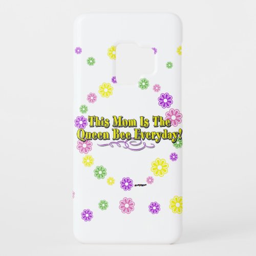 This Mom Is The Queen Bee Everyday Type  Flowers Case_Mate Samsung Galaxy S9 Case