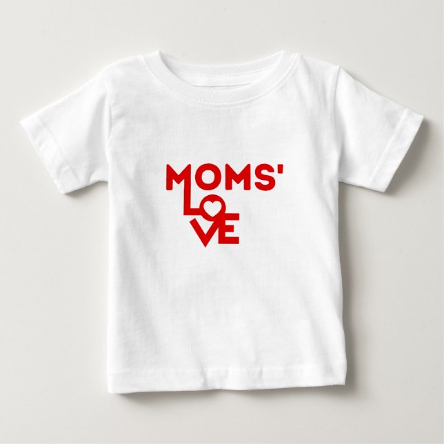 This Mom Loves Her Triplets Baby T-Shirt (Front)