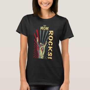 This Mom Rocks Vintage Retro Concert 70s 80s Funny T-Shirt