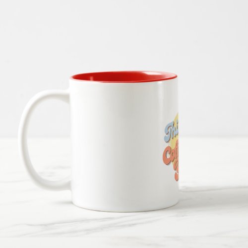 This Mom Runs On Coffee And Yoga Two_Tone Coffee Mug