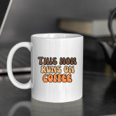 I Run On Coffee And Cuss Words #Momlife - Engraved Momlife Tumbler, Mom  Mug, Mom Birthday Gift